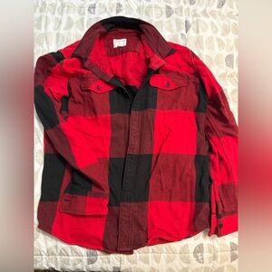 American Eagle Red and Black Flannel